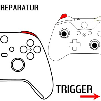 Xbox Controller Maus Trigger Tasten Reparaturservice